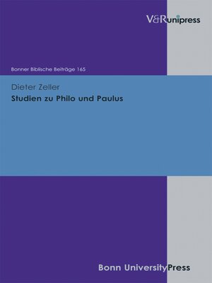 cover image of Studien zu Philo und Paulus